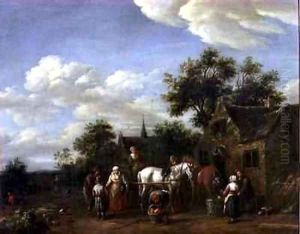 A Farriers Shop 2 by Barend Gael or Gaal