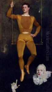 Le Trapeziste Et Le Clown by Charles Giron