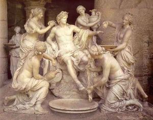 Apollo Tended by the Nymphs by Francois Girardon