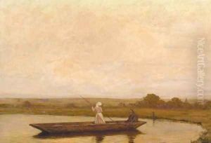 The ferry crossing by William Henry Gore