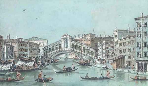 View of the Rialto Bridge and the Fondaco dei Tedeschi, Venice - view 1