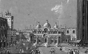 A view of the Piazza San Marco, Venice by Giacomo Guardi