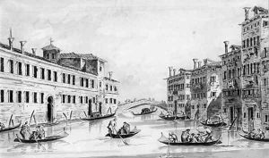 A View of the Rio de Gesuiti, Venice by Giacomo Guardi