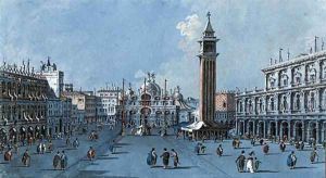 The Piazza San Marco, Venice by Giacomo Guardi