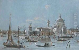 View of the Church of Santa Maria della Salute, Venice, and the Punta della Dogana, the Giudecca in the background