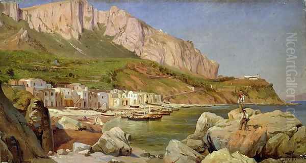 A Fishing Village at Capri - view 1