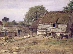 A Farmhouse in Sweden by Louis Gurlitt