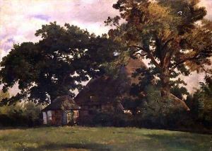 Farmhouse in Sierhagen by Louis Gurlitt