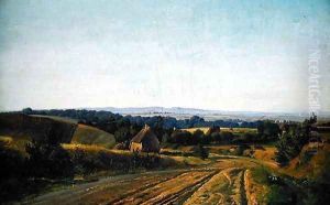 Landscape at Esrom in Seeland by Louis Gurlitt