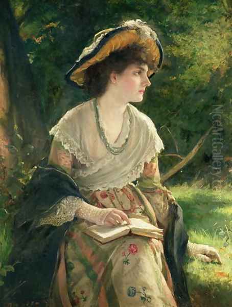 Woman Reading - view 1