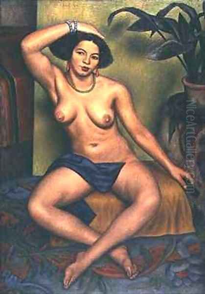 Seated Nude or Gypsy at her Toilet - view 1