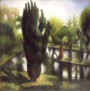 The Pond at Garsington by Mark Gertler