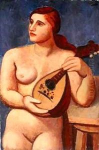 Nude with Mandolin