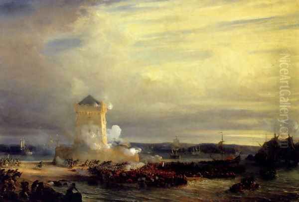 The English Landing At Calais - view 1