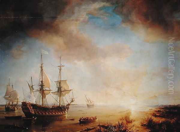Expedition of Robert Cavelier de La Salle 1643-87 in Louisiana in 1684 - view 1