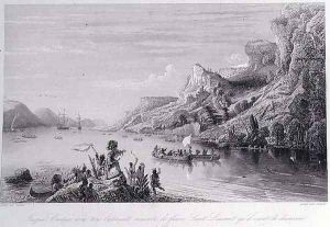 Jacques Cartier 1491-1557 on the St Lawrence River by Theodore Gudin