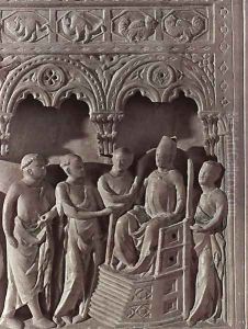 St Cerbone before the Pope