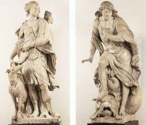 Diana and Narcissus by Gabriel Grupello
