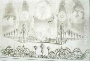 1st January Fireworks by Alexei Angileyevitch Grekov