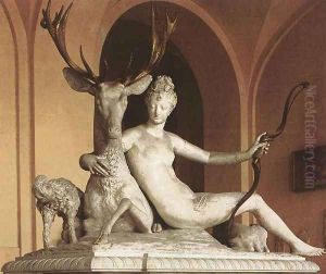 Diane and the Stag by Jean Goujon