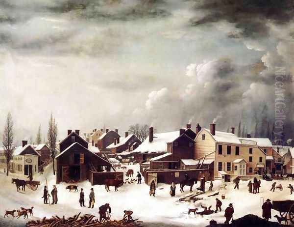 Winter Scene in Brooklyn - view 1