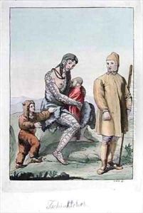 A Chukchi Couple with their children by Gallo Gallina
