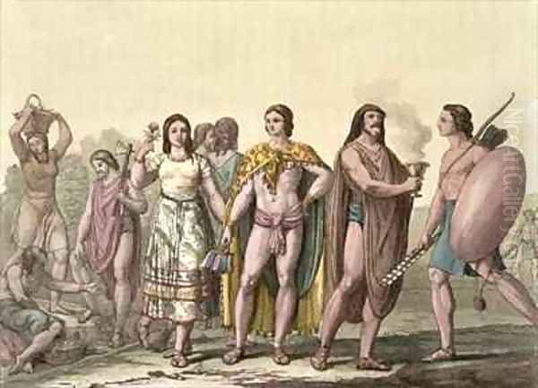 Costumes of the Mexicans - view 1
