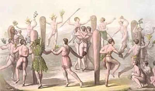 Dances of the Native Inhabitants of Virginia - view 1