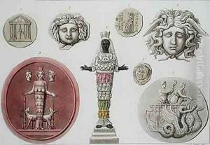 Greek statue and coins by Gallo Gallina