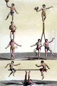 Mexicans Performing Gymnastics by Gallo Gallina