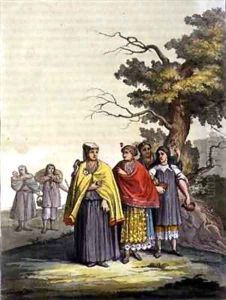The Caciche Indians in Traditional Costumes Nova Granada Brazil by Gallo Gallina