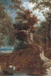 A drover with cattle watering by Thomas Gainsborough
