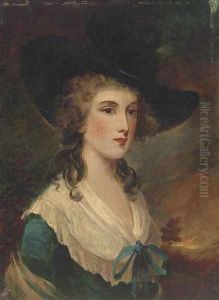 Portrait of a gentleman, small bust-length, in a red coat; and Portrait of a lady, small bust-length, in a blue dress