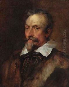 Portrait of Jan van de Wouwer (1574-1636), bust-length, in a fur-lined jacket by Thomas Gainsborough