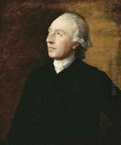 Portrait of the Rev. Humphry Gainsborough (1718-76), half-length, in a black coat by Thomas Gainsborough
