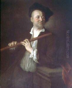 A Flute Player by Jean-Alexis Grimou