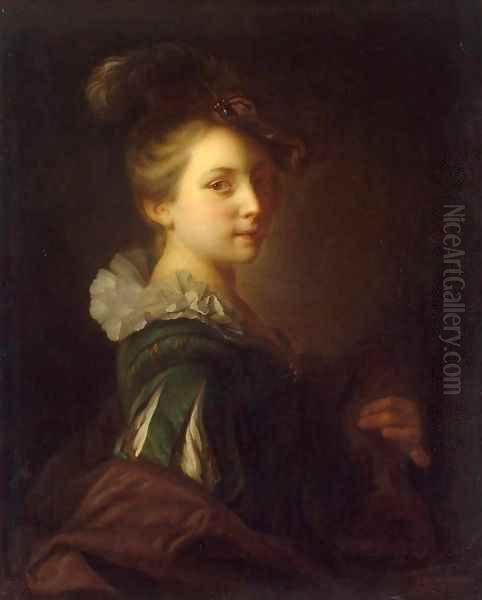 Young Woman in Theatrical Costume - view 1
