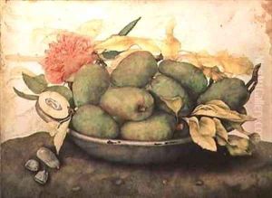 A Bowl of Pears by Giovanna Garzoni