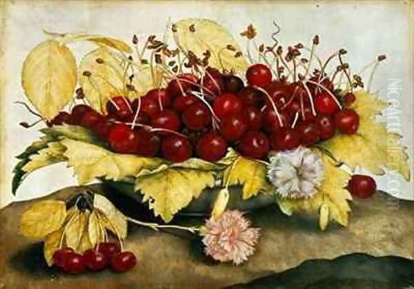 Cherries and Carnations - view 1
