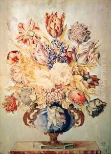A Vase of Flowers by Giovanna Garzoni