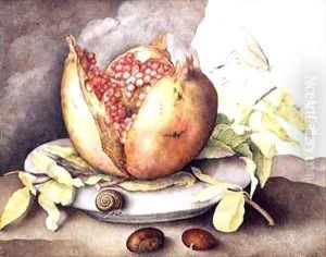 Pomegranate with Chestnuts by Giovanna Garzoni