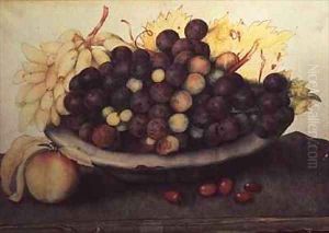 Grapes with a Peach by Giovanna Garzoni