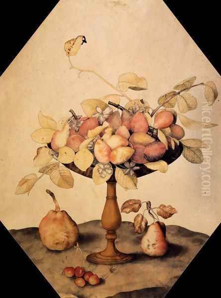 Bowl with Plums - view 1