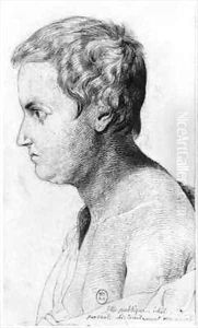 Idiotic prostitute suffering from syphilis by Georges Francois Gabriel