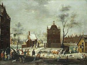 A Winter Carnival in a Small Flemish Town