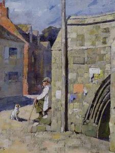 The Bridge Crowland by Sir James Guthrie