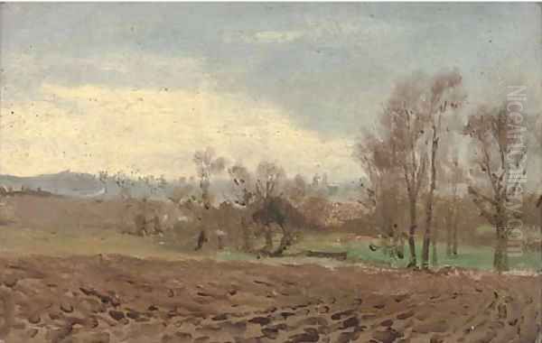 Ploughed field at Higham - view 1