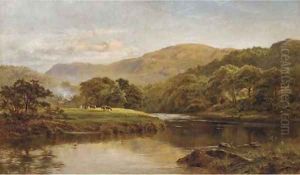 The tranquil river, Summer by Robert Gallon