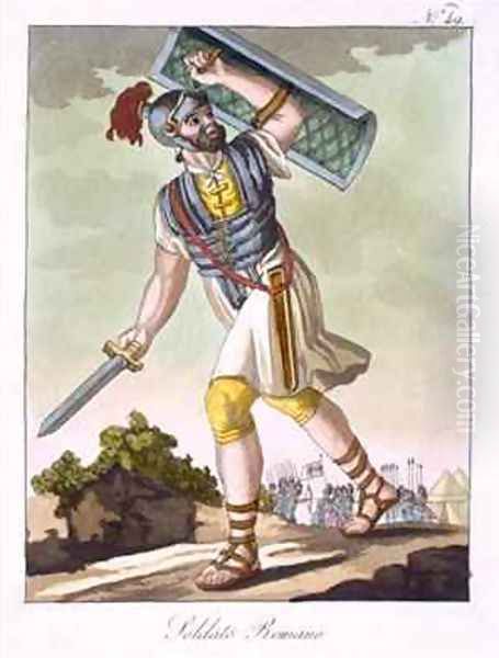 A Roman foot soldier from Antique Rome - view 1