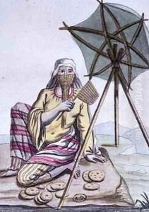 Arab woman from the desert selling bread by Jacques Grasset de Saint-Sauveur